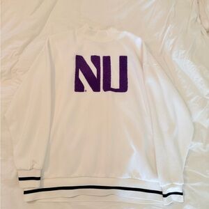 NWOT Game day Couture Northwestern University Mockneck Sweatshirt